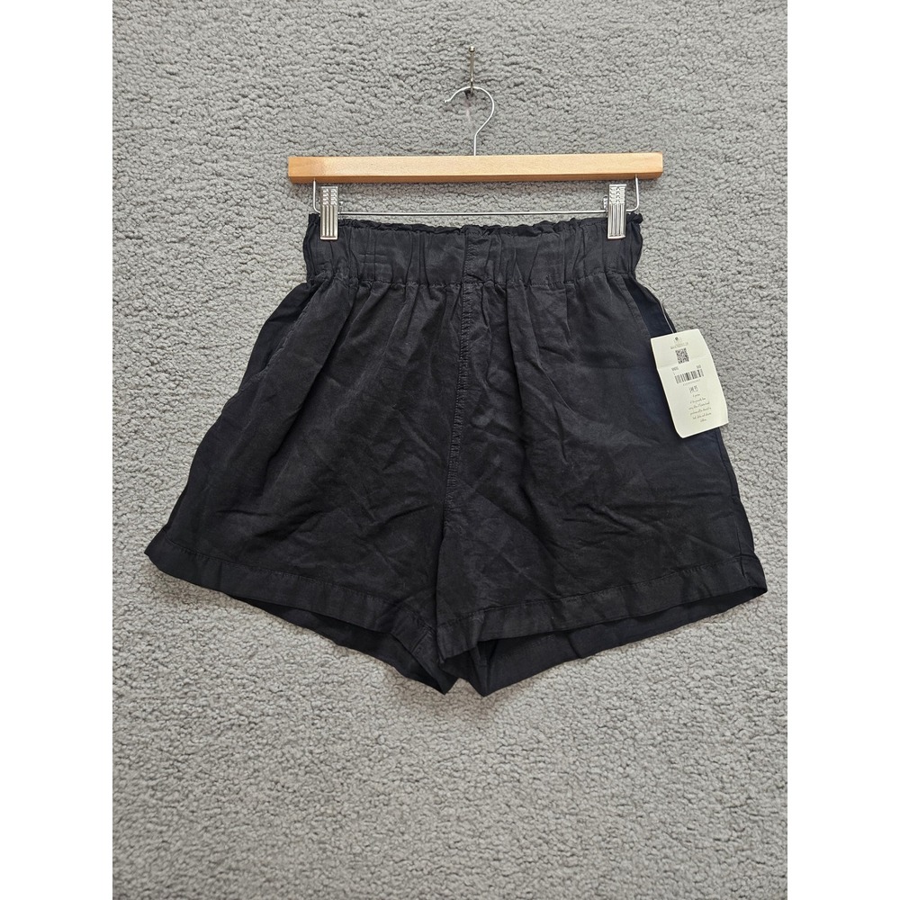 NWT Altar'd State Shorts S Black Paperbag Waist Tencel Boho Festival Summer
